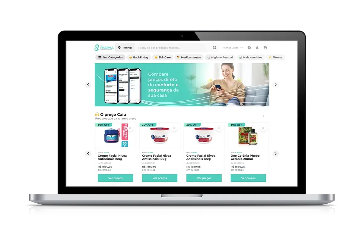 Telas do App Pharma